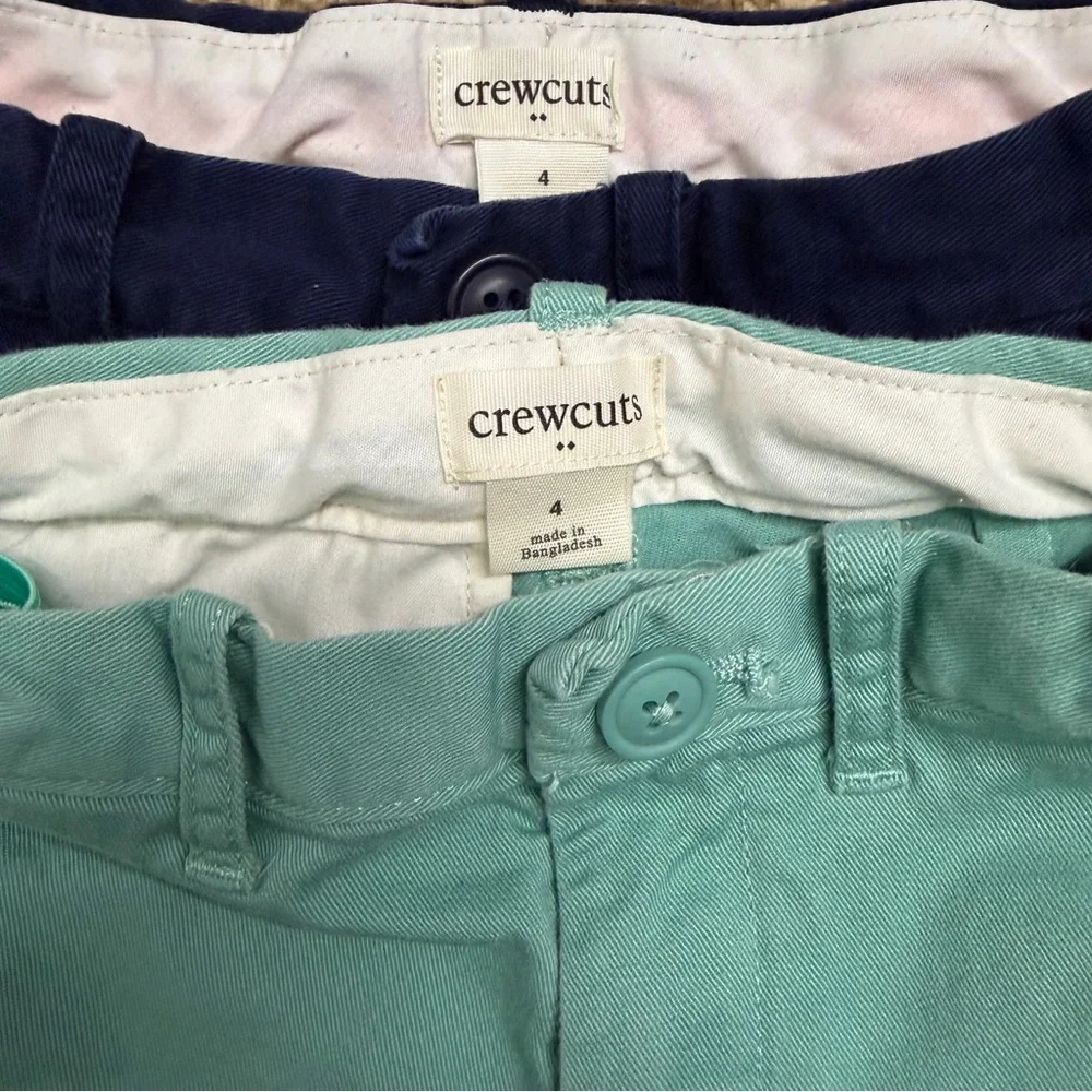 Crewcuts Navy and Teal Kids Shorts‎ (2 pairs) size 4